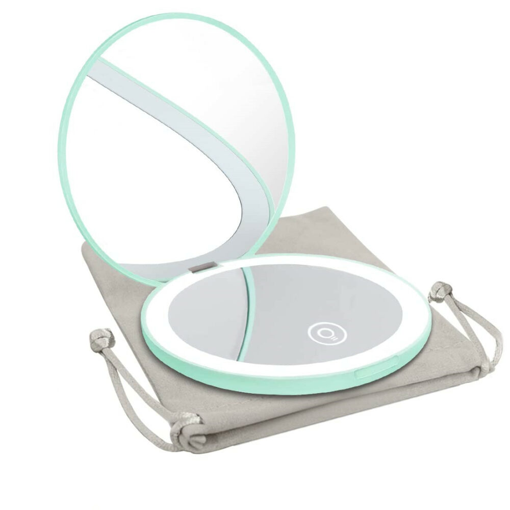 Milishow LED Compact Mirror (Cyan)